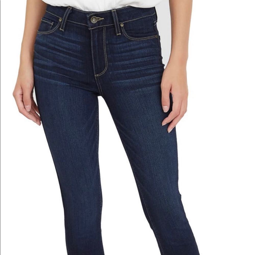 PAIGE Hoxton Dark Wash High Waisted Ankle Skinny Jeans, Size 26, Worn Once